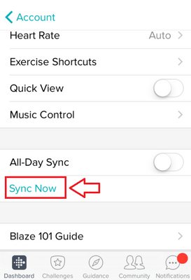 How do I turn on All-day-sync on my Charge HR? - Fitbit Community