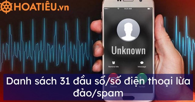 Danh sách các số điện thoại lừa đảo