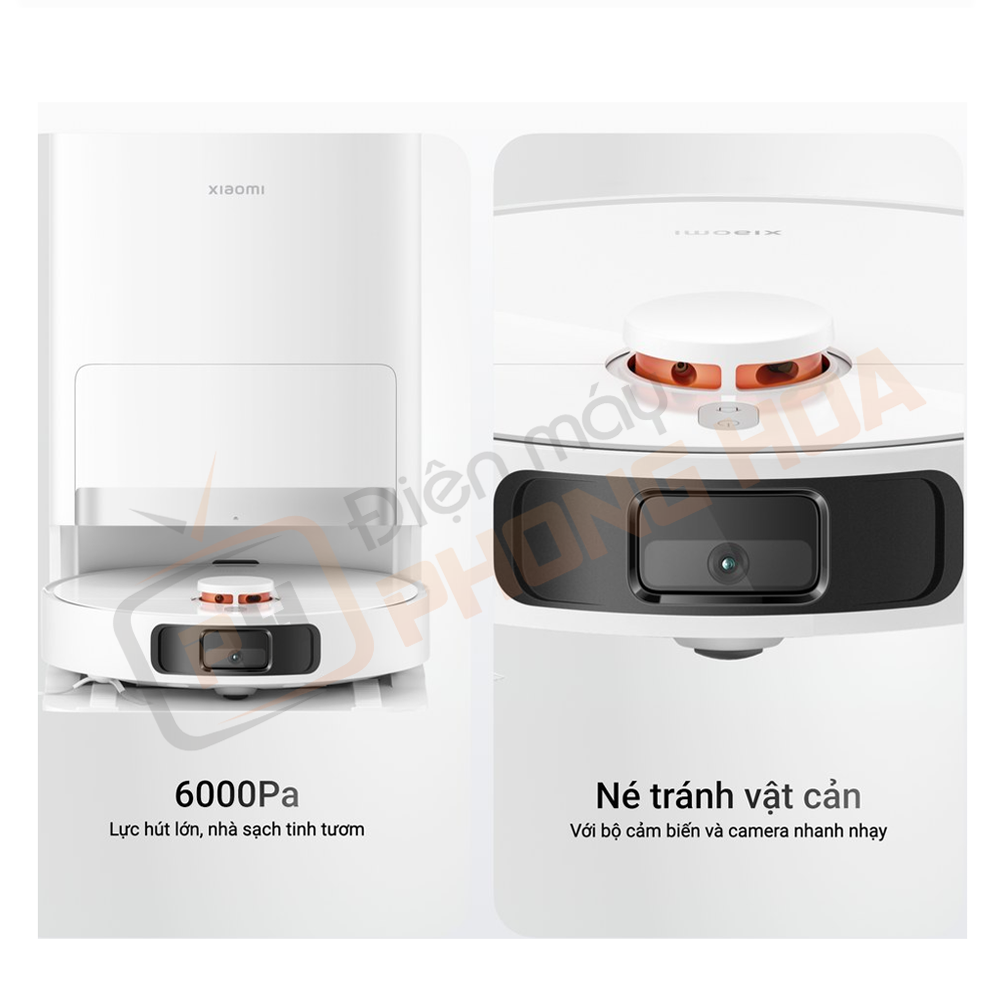 Xiaomi Vacuum X20+ với lực hút mạnh 6000Pa