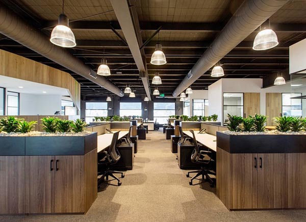 Biến tấu không gian nội thất văn phòng xanh kết hợp nét hiện đại