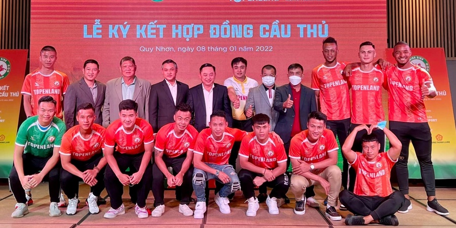 Đội hình Topenland Bình Định 2022: Danh sách, số áo cầu thủ dự V.League