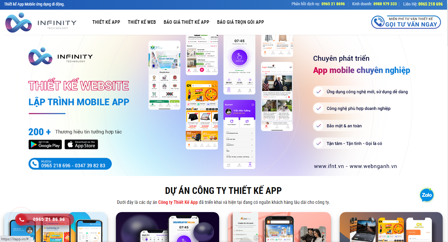 Itapp.vn sở hữu kho app đa dạng giúp khách hàng dễ dàng lựa chọn mẫu thiết kế