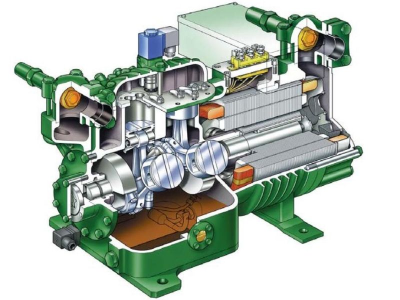 máy nén lạnh công nghiệp, máy nén lạnh là gì, cấu tạo máy nén lạnh, máy nén lạnh lg