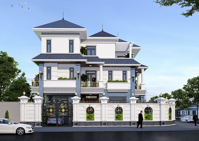 biet thu tan co dien mai thai 3 tang goc pho 2 mat tien