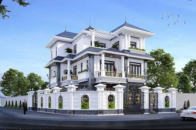 biet thu tan co dien mai thai 3 tang goc pho 2 mat tien