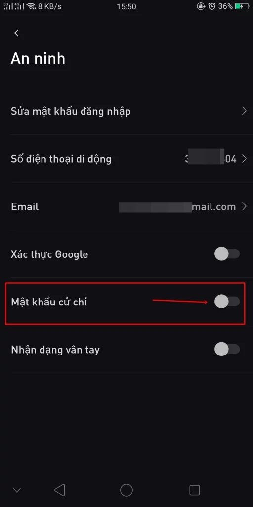 Thiết lập mật khẩu trên app Bydang ky san Bybitbit (3)
