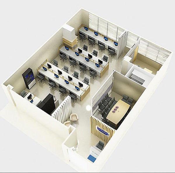Thiết kế văn phòng 50m2 và 6 giải pháp giúp tối ưu không gian
