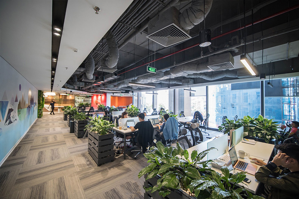 Thiết kế tòa nhà văn phòng xanh tạo cảm giác cho nhân viên thoải mái như ở nhà