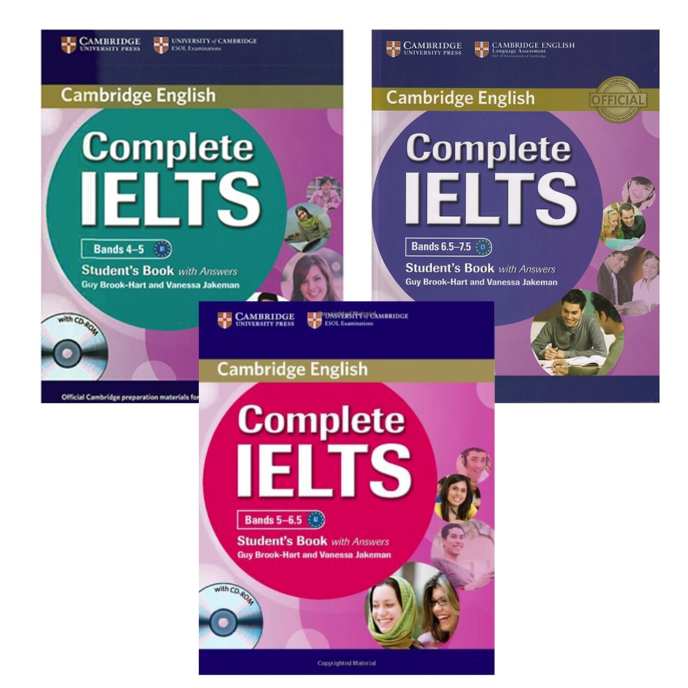 Trọn bộ 3 level Sách Complete IELTS 4-5, 5-6.5, 6.5-7.5 - Nhà Sách Ngoại Ngữ