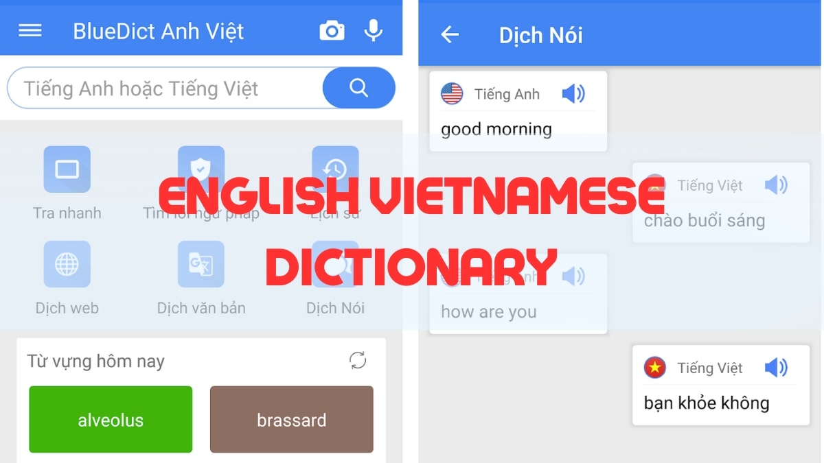 Ứng Dụng Từ Điển Anh Việt & Phiên Dịch Đàm Thoại