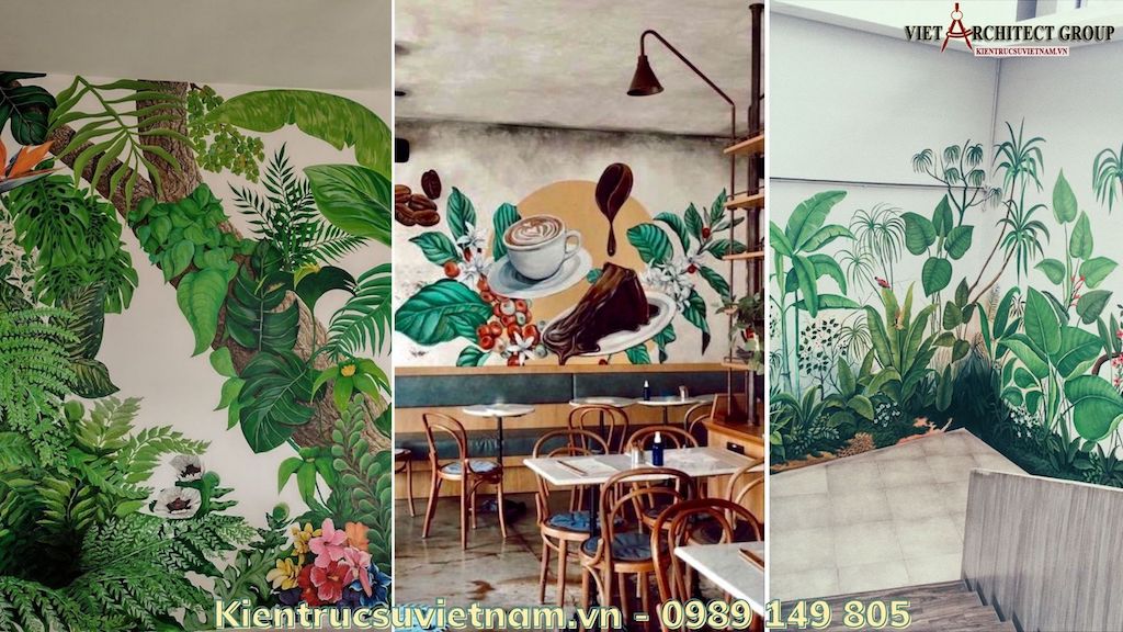50+ Mẫu Vẽ tranh tường Quán Cafe đẹp ấn tượng giá Rẻ